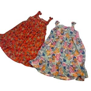Disney Kids Dresses - Pink and Blue Floral (2)